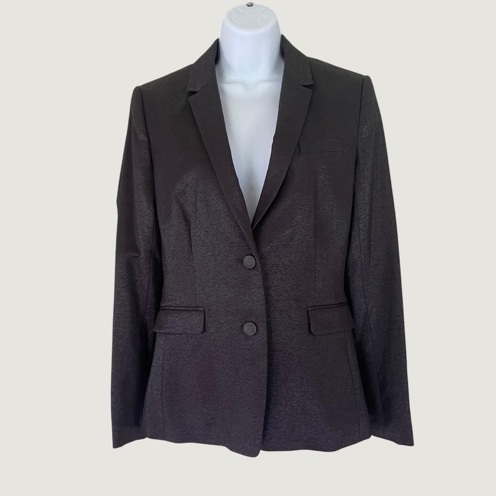 Rag & Bone Women Black Metallic Razor Jacket Virgin Wool Blazer 4 New $595 - Picture 3 of 10